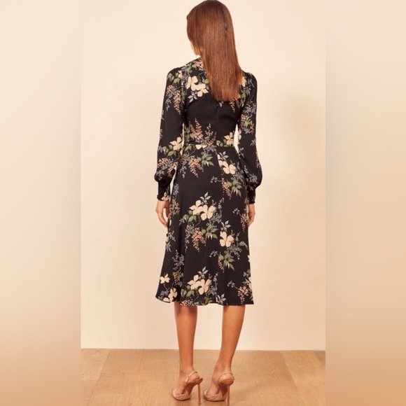 Reformation Kellen Midi Dress in Isabella Size 4 - Picture 8 of 17